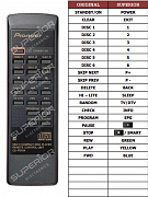 Pioneer PD-M426 náhradní dálkový ovladač jiného vzhledu