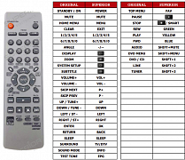 Pioneer S-DV232 náhradní dálkový ovladač jiného vzhledu