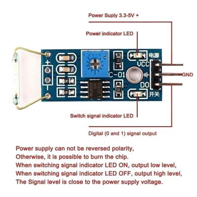 Magnetický snímač s jazýčkovým kontaktem - modul pro Arduino