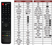 Hisense EN-31608 náhradní dálkový ovladač jiného vzhledu