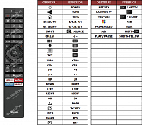 Hisense H50U7BE náhradní dálkový ovladač jiného vzhledu