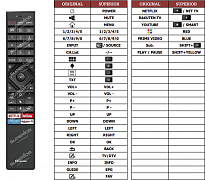 Hisense H55U7BE náhradní dálkový ovladač jiného vzhledu