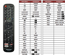 Hisense H65MEC5555 náhradní dálkový ovladač jiného vzhledu