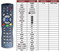 Hisense LCD2004EU náhradní dálkový ovladač jiného vzhledu