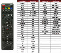 Aiwa LED401FHD náhradní dálkový ovladač jiného vzhledu