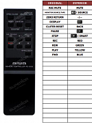 Aiwa RC-S105 náhradní dálkový ovladač jiného vzhledu