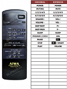 Aiwa RC-T75 náhradní dálkový ovladač jiného vzhledu