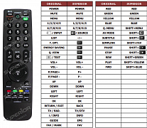 LG 19LS4D náhradní dálkový ovladač jiného vzhledu
