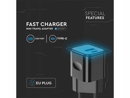 Adaptér USB V-TAC VT-5320-B