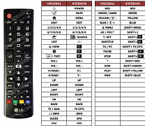 LG 28MT49S-PZ náhradní dálkový ovladač jiného vzhledu
