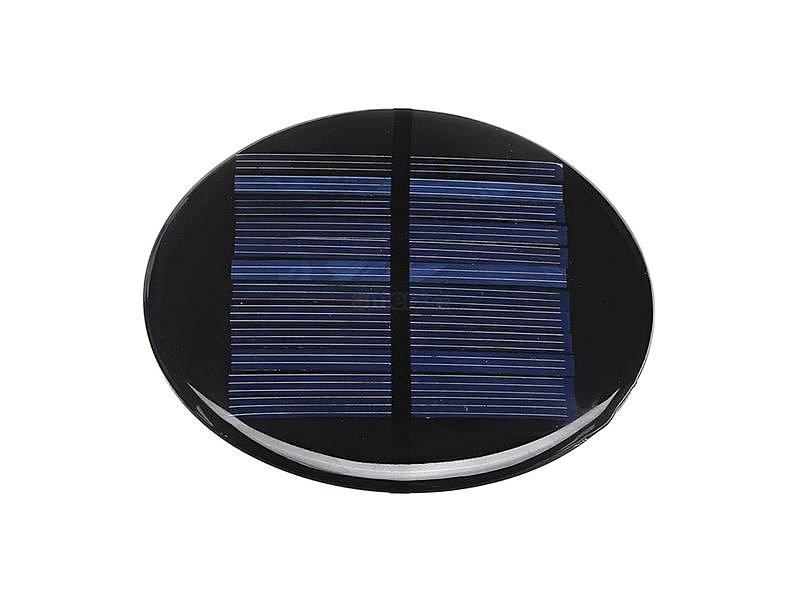 Fotovoltaický solární panel mini 5V/110mA, polykrystalický, průměr 90mm