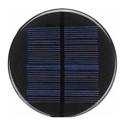 Fotovoltaický solární panel mini 5V/110mA, polykrystalický, průměr 90mm