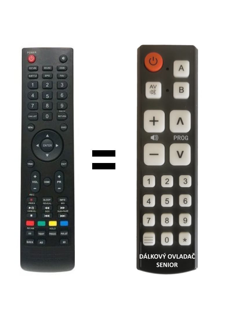 Strong SRT24HY4003 replacement remote control for seniors