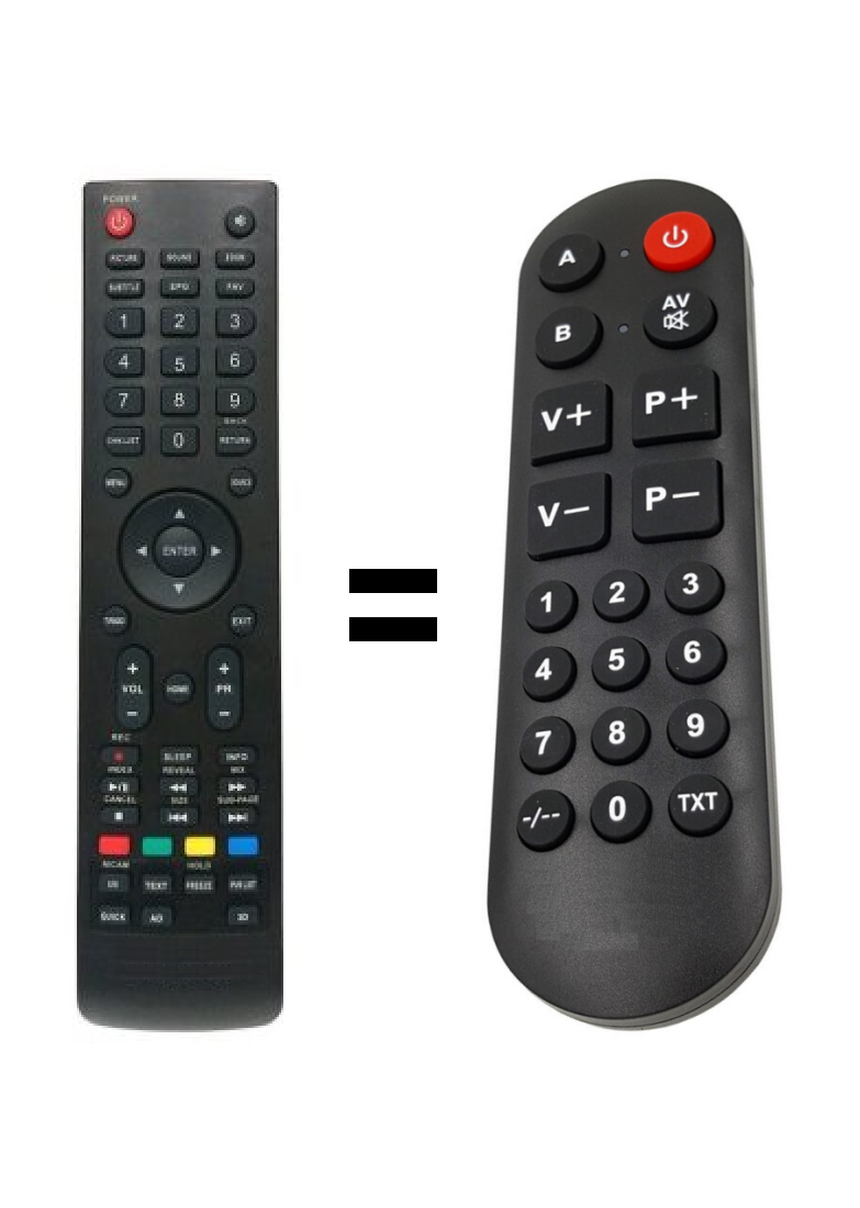 Strong SRT24HY4003 replacement remote control for seniors