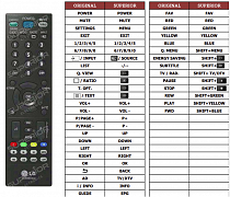 LG 32GS460 náhradní dálkový ovladač jiného vzhledu