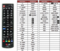 LG 32LB5800 náhradní dálkový ovladač jiného vzhledu