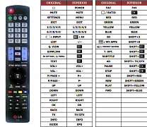 LG 32LB656 náhradní dálkový ovladač jiného vzhledu
