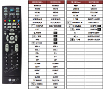 LG 32LC42 náhradní dálkový ovladač jiného vzhledu