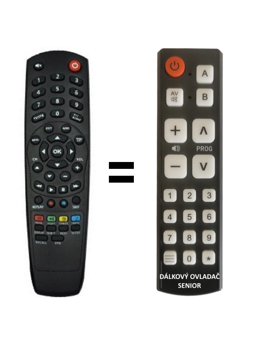 Kaonmedia NA 1170 (TELLY) replacement remote control for seniors