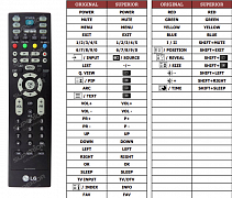 LG 32LE2R náhradní dálkový ovladač jiného vzhledu