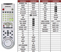 Samsung 00010F náhradní dálkový ovladač jiného vzhledu