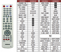 Samsung 00015K náhradní dálkový ovladač jiného vzhledu