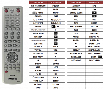 Samsung 00023B náhradní dálkový ovladač jiného vzhledu