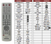 Samsung 00023B náhradní dálkový ovladač jiného vzhledu