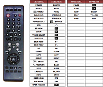 Samsung 00084K náhradní dálkový ovladač jiného vzhledu