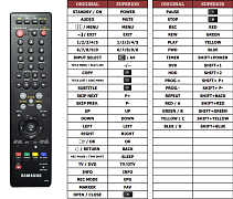 Samsung 00084L náhradní dálkový ovladač jiného vzhledu