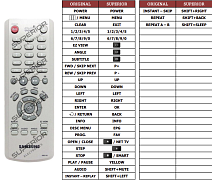 Samsung 00094K náhradní dálkový ovladač jiného vzhledu