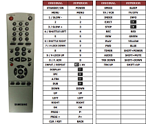 Samsung 00143A(DVD) náhradní dálkový ovladač jiného vzhledu