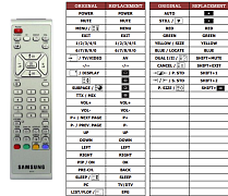 Samsung 00217B náhradní dálkový ovladač jiného vzhledu