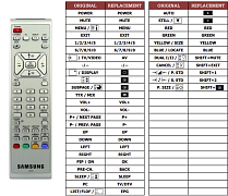 Samsung 00225C náhradní dálkový ovladač jiného vzhledu