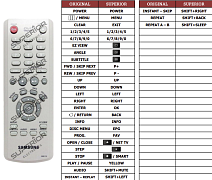 Samsung 1LE46F86BDM/MWT(DVD) náhradní dálkový ovladač jiného vzhledu