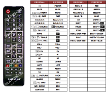 Samsung 24HE460(COD.0) náhradní dálkový ovladač jiného vzhledu