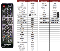 Samsung 24HE460(COD.1) náhradní dálkový ovladač jiného vzhledu