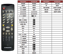 Samsung  3F14-00040-021 náhradní dálkový ovladač jiného vzhledu