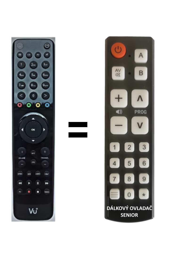 VU+ UNO 4K SE replacement remote control