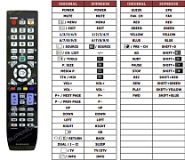 Samsung  37D400 náhradní dálkový ovladač jiného vzhledu