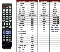 Samsung 320MXN náhradní dálkový ovladač jiného vzhledu