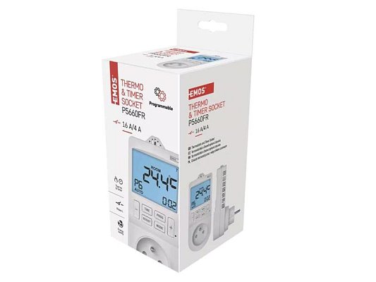 Termostat EMOS P5660FR zásuvkový + časovač
