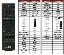 AKAI AMD340 náhradní dálkový ovladač jiného vzhledu