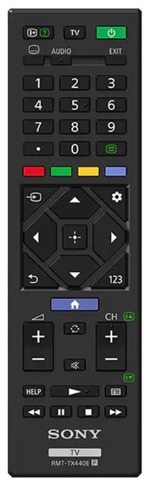 Sony RMT-TX440E originální dálkový ovladač pro modely od 2022 s dálkovým ovladačem bez čísel.
