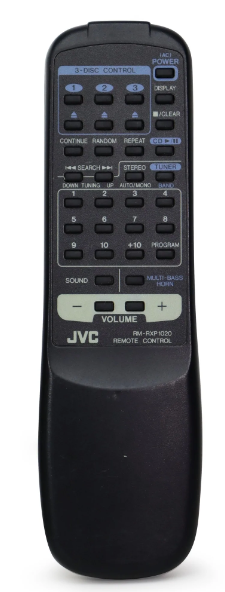 JVC RM-RXP1020 náhradní dálkový ovladač jiného vzhledu