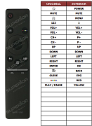 Samsung 43HAU8000 náhradní dálkový ovladač jiného vzhledu