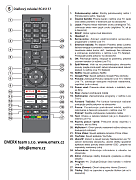Český návod pro dálkový ovladač Gogen RC45157 originální dálkový ovladač pro adroid TV