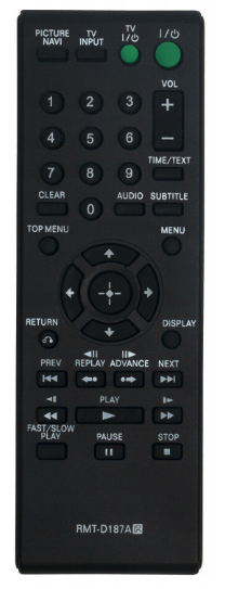 Sony RMT-D187A náhradní dálkový ovladač stejného vzhledu