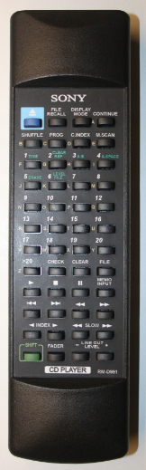 Sony RM-D991 náhradní dálkový ovladač se stejným popisem