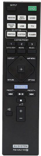 Sony RM-AAU189 náhradní dálkový ovladač stejného vzhledu